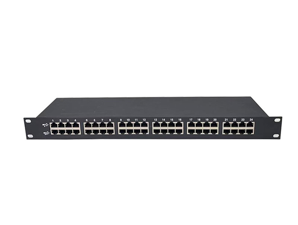 机架式1000MPOE24端口网络信号防雷器    LS-1000M/POE-24